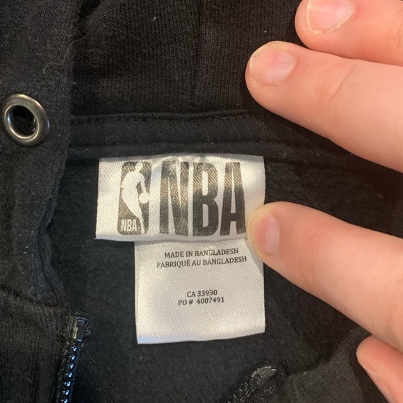 NBA LA Lakers Cropped Fleece Zip Up Hoodie, Size  XXL - Picture 4 of 9